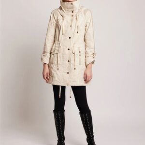 Blanc Noir Camo Anorak Gold Collection in Alabaster